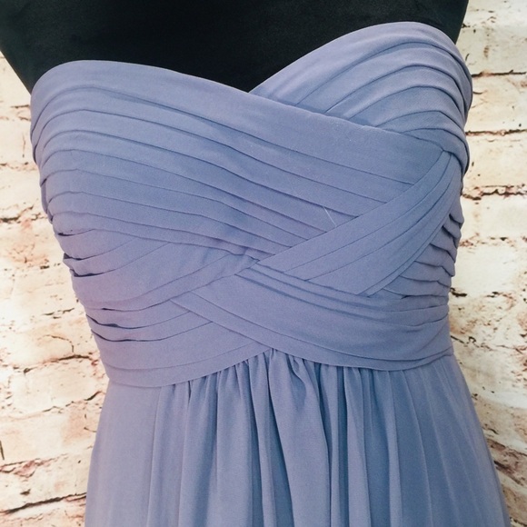Bill levkoff Gray size 8 prime/bridesmaid gown - Picture 1 of 8